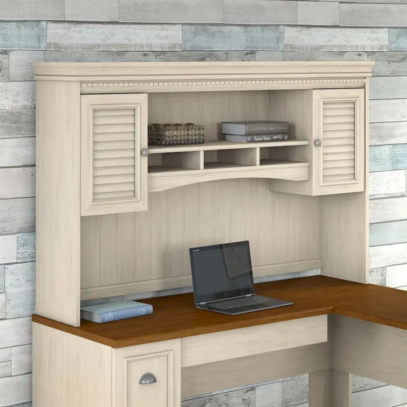 Étagère de bureau d'angle