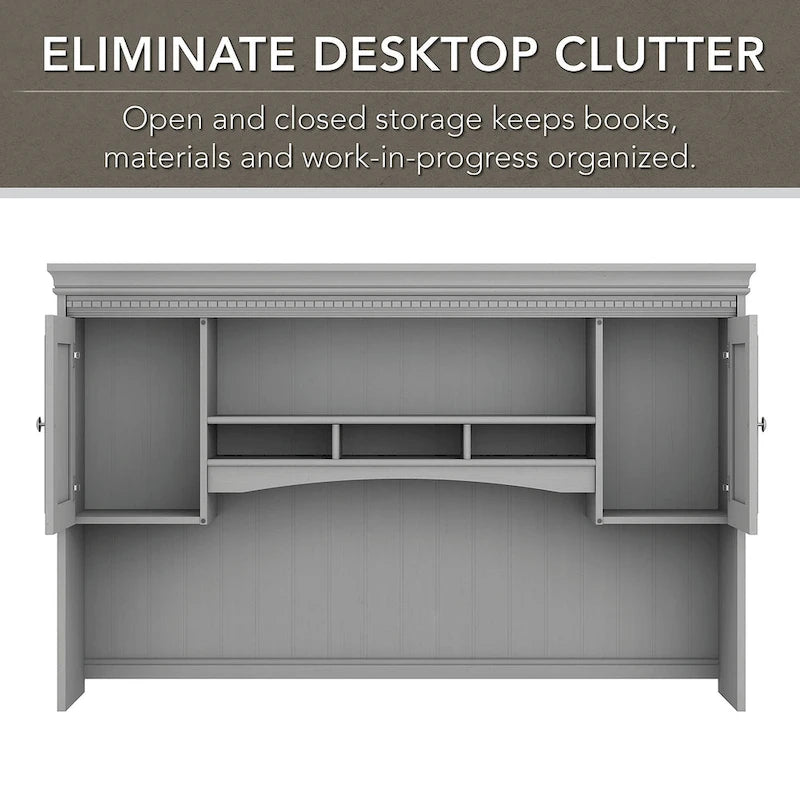 Étagère de bureau d'angle