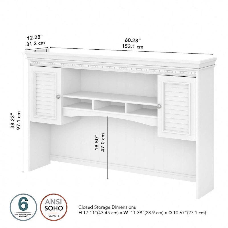 Étagère de bureau d'angle