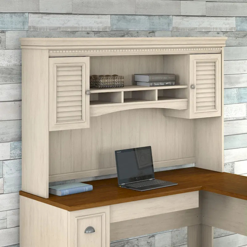 Étagère de bureau d'angle