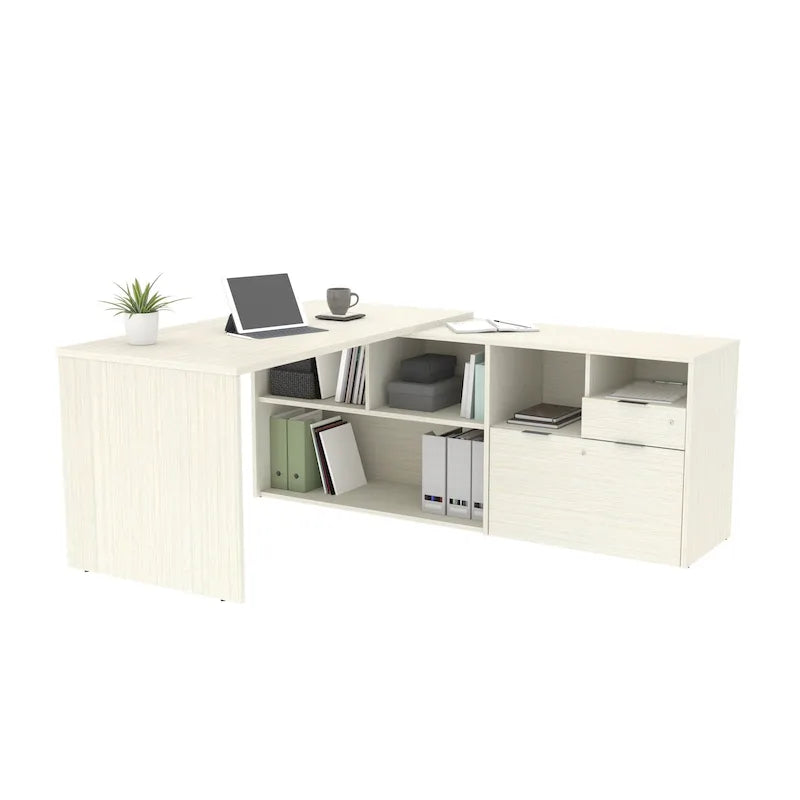 Bureau d'angle à double tiroir