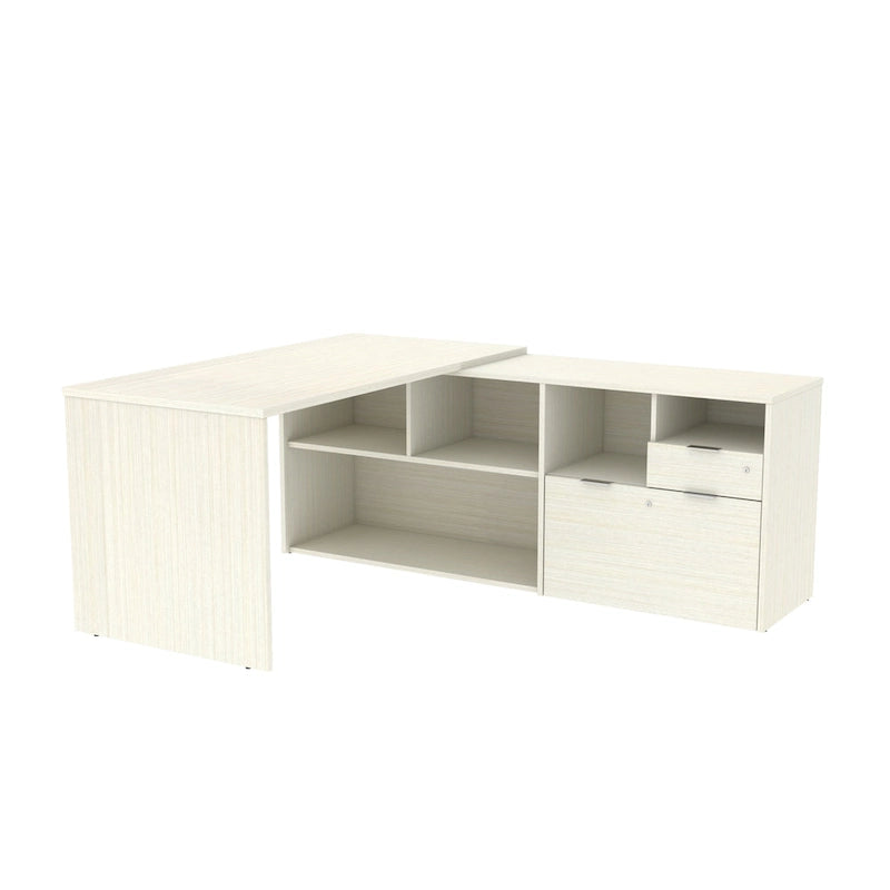Bureau d'angle à double tiroir