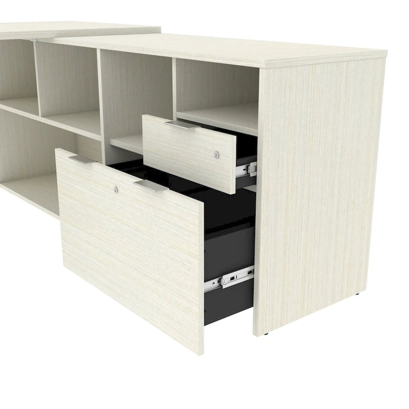 Bureau d'angle à double tiroir