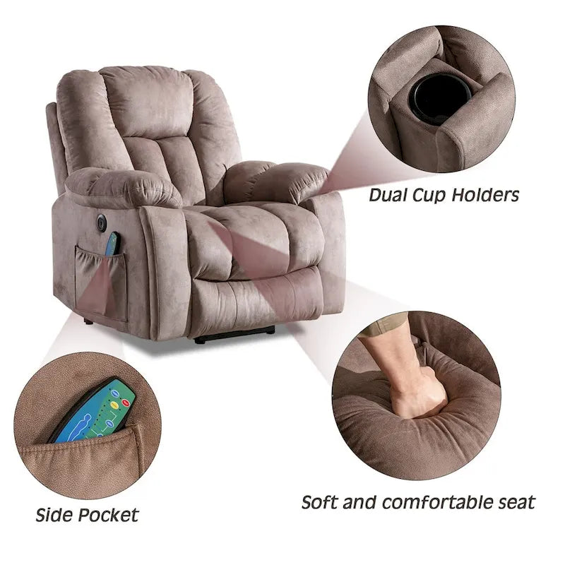 Fauteuil inclinable de massage et de levage électrique