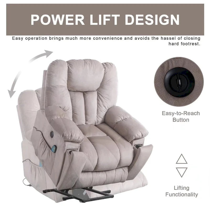 Fauteuil inclinable de massage et de levage électrique