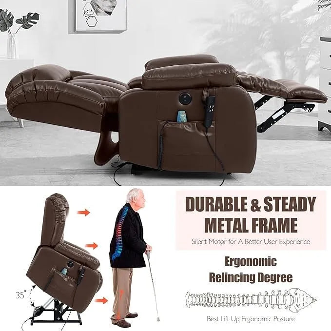 Fauteuil inclinable de massage et de levage électrique