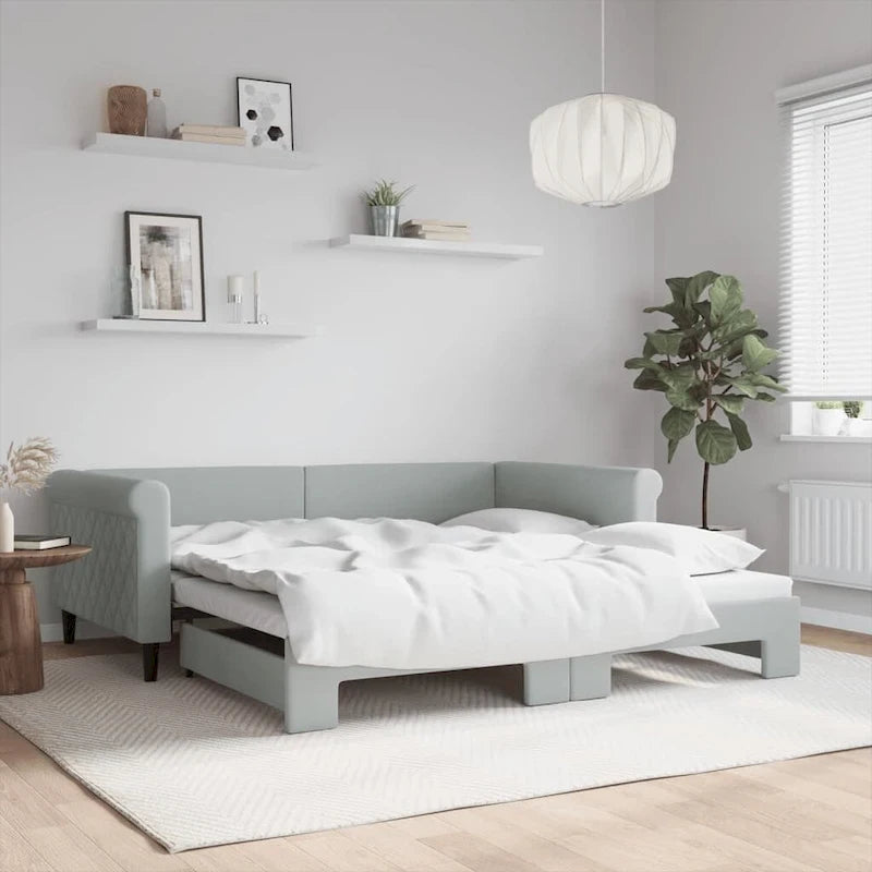 vidaXL Day Bed Upholstered Daybed Sofa Bed for Bedroom Living Room Velvet