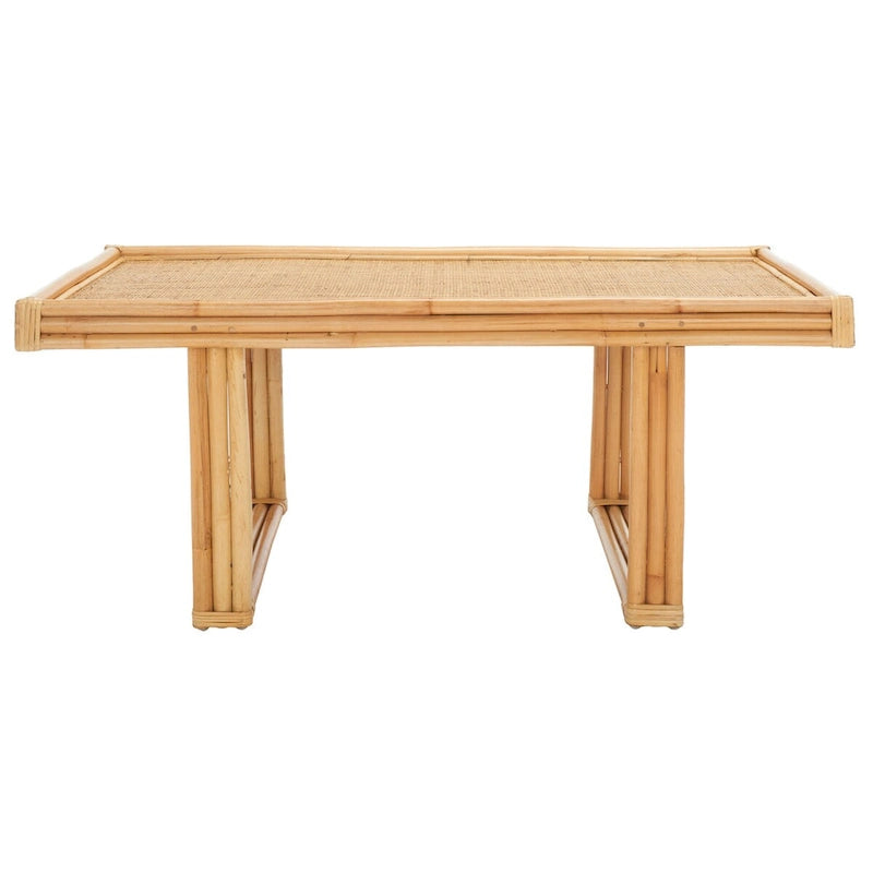 Table basse rectangulaire large de style côte tropicale bohème - 47 pouces de large x 24 pouces de profondeur x 18 pouces de haut - 47Wx24Dx18H