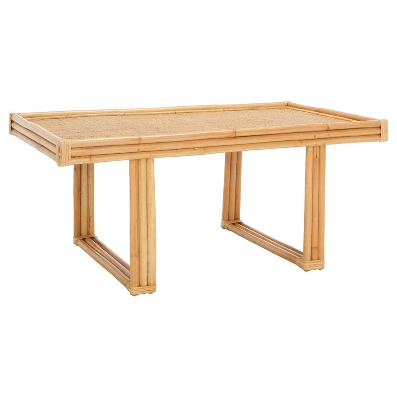 Table basse rectangulaire large de style côte tropicale bohème - 47 pouces de large x 24 pouces de profondeur x 18 pouces de haut - 47Wx24Dx18H