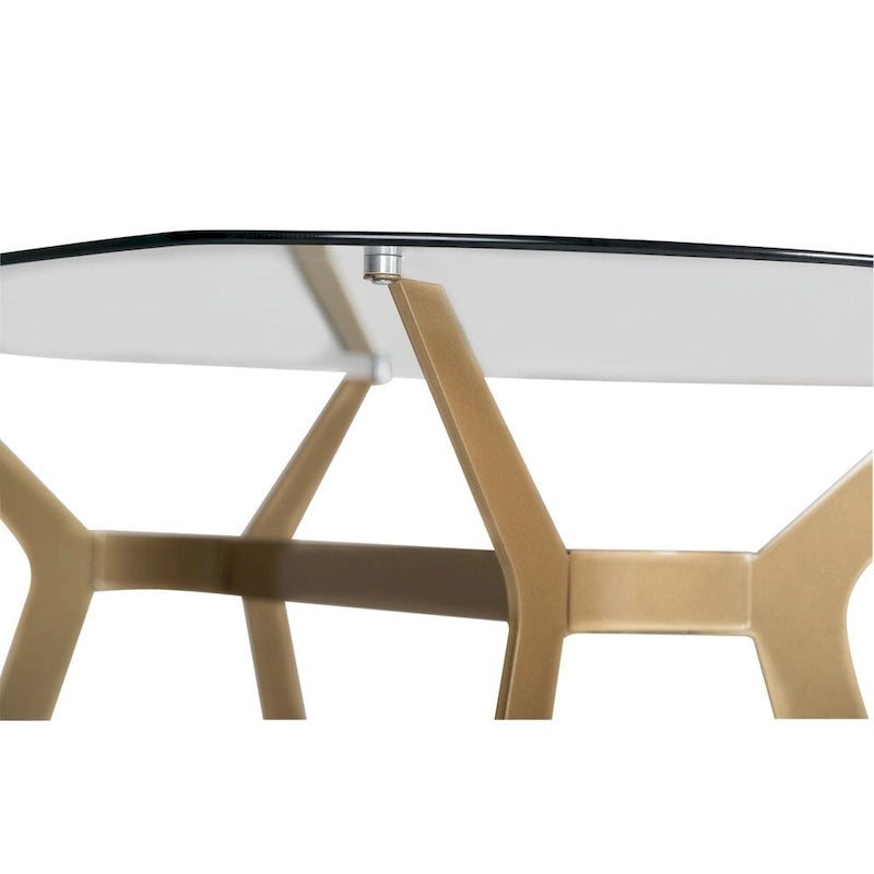 Bureau moderne de 48 po avec métal et verre