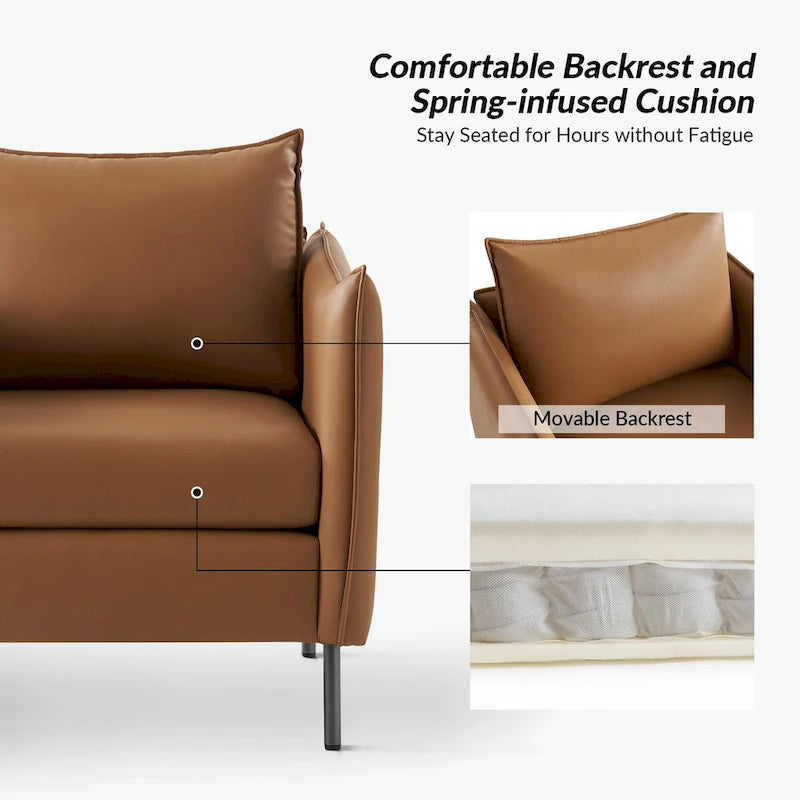 Fauteuil moderne en tissu résistant aux rayures avec pieds en métal noir, deux fauteuils par lot.