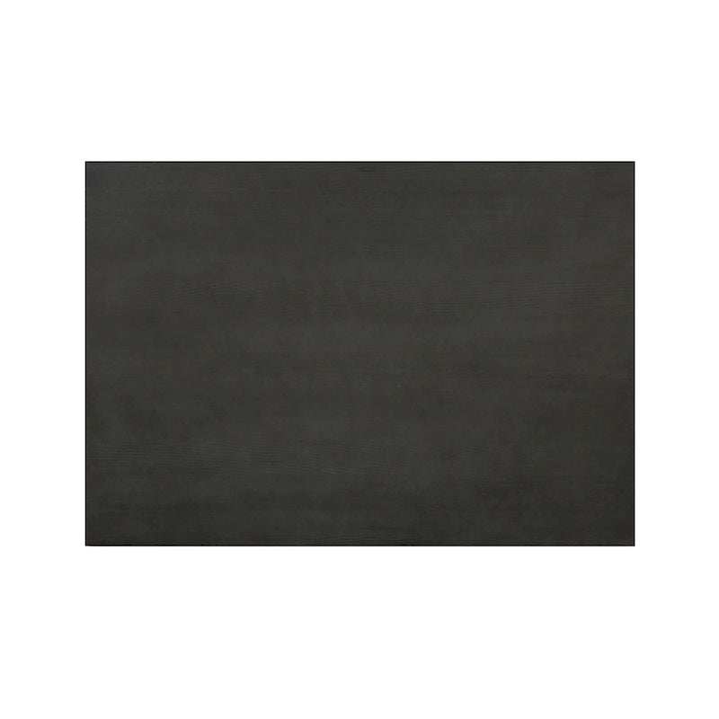 Table de salle à manger haute de bar en bois massif noir de 60 pouces avec tiroirs