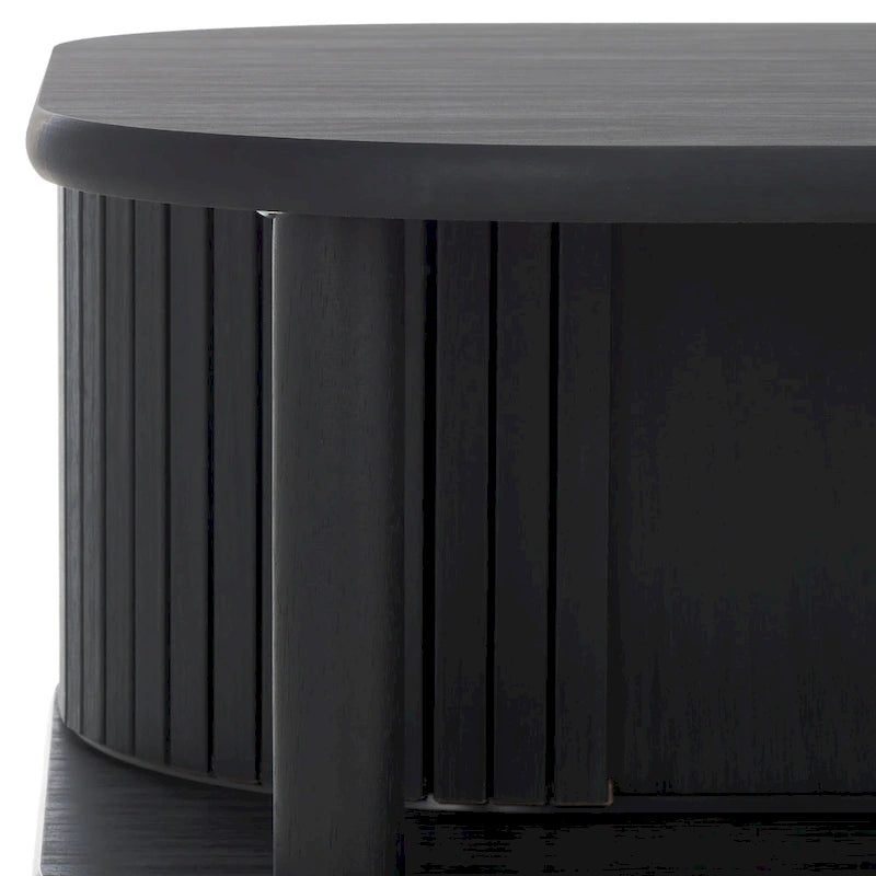 Table basse porte roulante – 43 cm de large x 22 cm de profondeur x 17 cm de haut