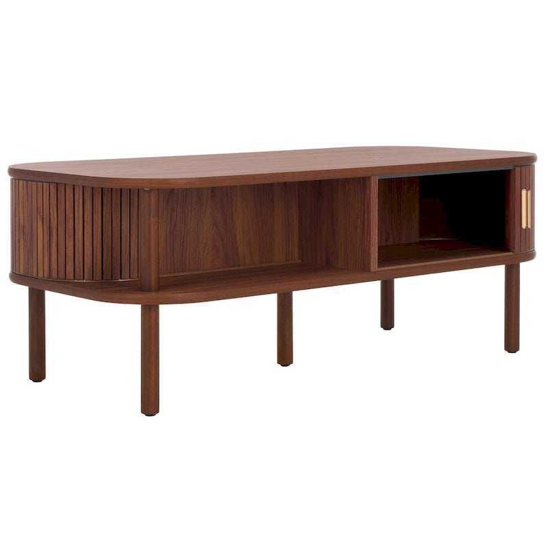 Table basse porte roulante – 43 cm de large x 22 cm de profondeur x 17 cm de haut