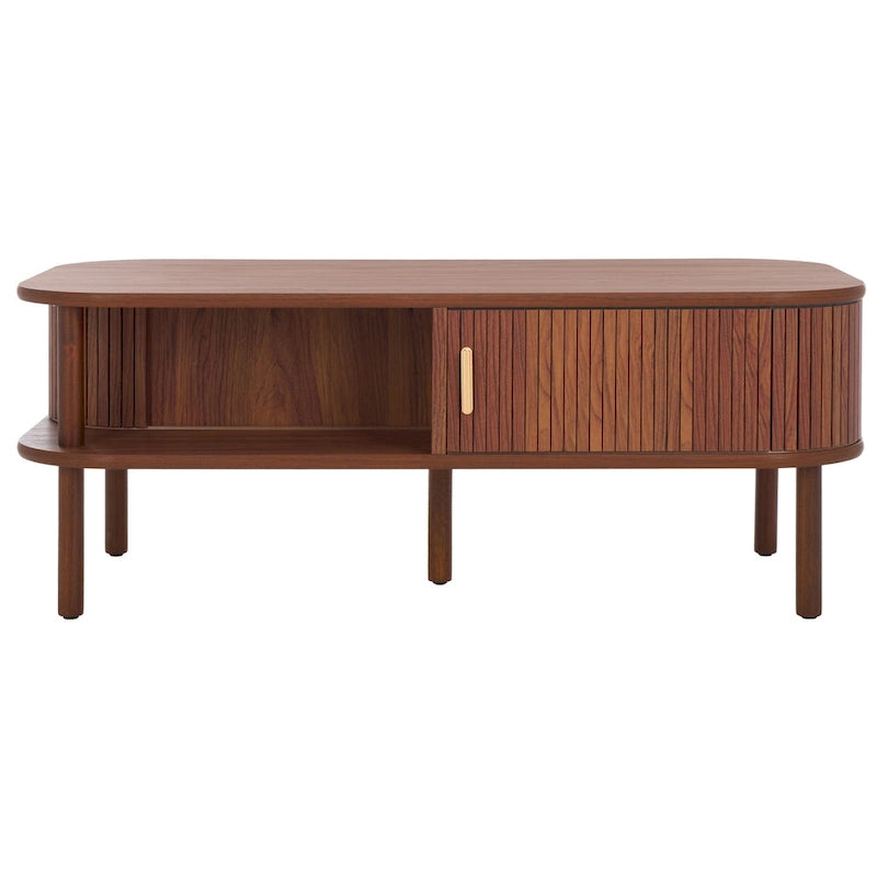 Table basse porte roulante – 43 cm de large x 22 cm de profondeur x 17 cm de haut