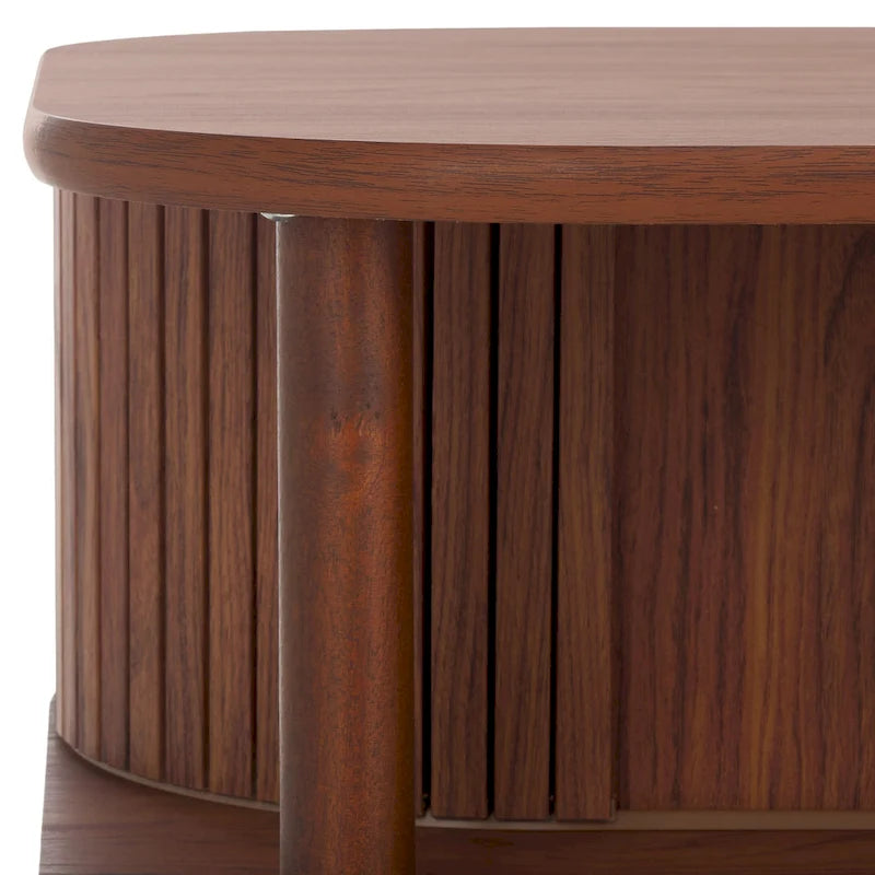Table basse porte roulante – 43 cm de large x 22 cm de profondeur x 17 cm de haut