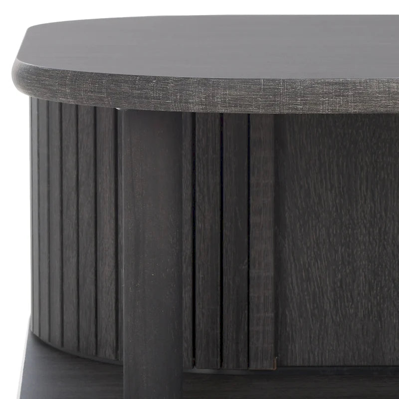 Table basse porte roulante – 43 cm de large x 22 cm de profondeur x 17 cm de haut